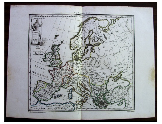 Map Of 1812 Europe. 1812 MAP OF ANCIENT EUROPE - Barbarian Invasions | eBay