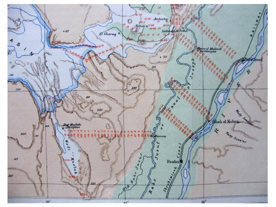1887 Whitehouse - EGYPT - Raian Moeris - BAHR YUSUF - With Color Map ...