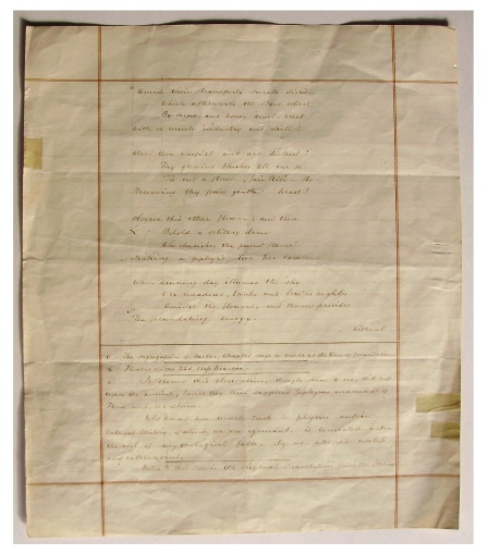 1844 John Howard Payne Unpublished Manuscript  